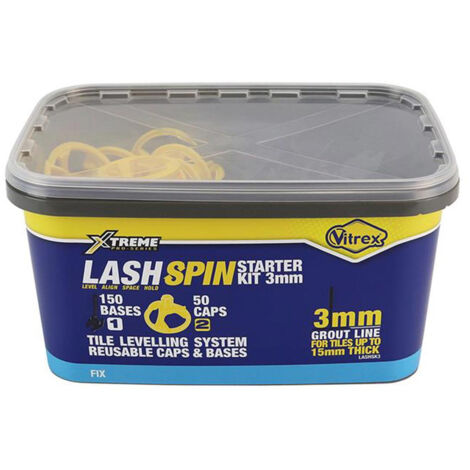 Vitrex Lashspin Tile Levelling System Starter Kit 3mm