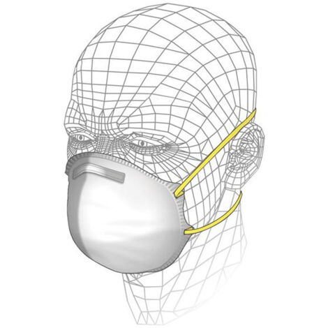 FFP2 Moulded Cup Respirator - 3 Pack