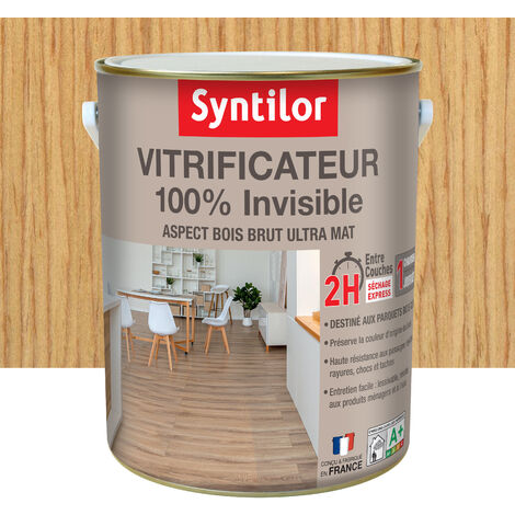 Vernis extérieure et intérieure bois Syntilor 100% invisible incolore mat  2,5L