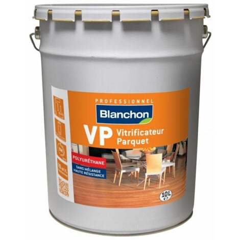 Vitrificateur parquet Blanchon VP 10L aspect mat soie effet cire naturelle