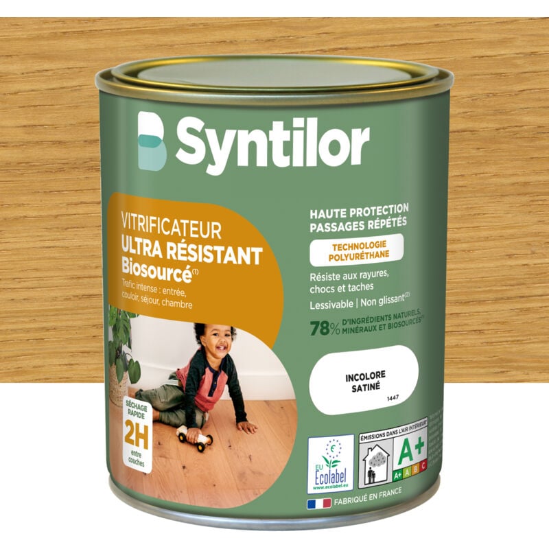 Vitrificateur Parquet Biosourcé Syntilor 0,75L Incolore Satiné