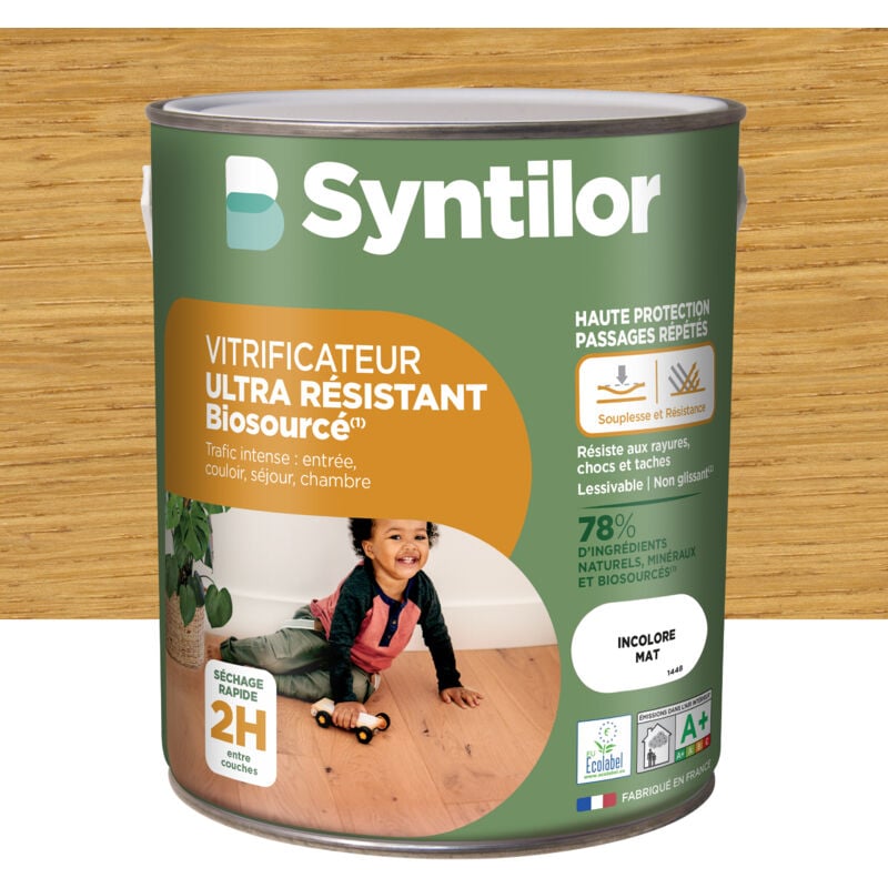 Syntilor - Vitrificateur Parquet Biosourcé 2,5L Incolore Mat