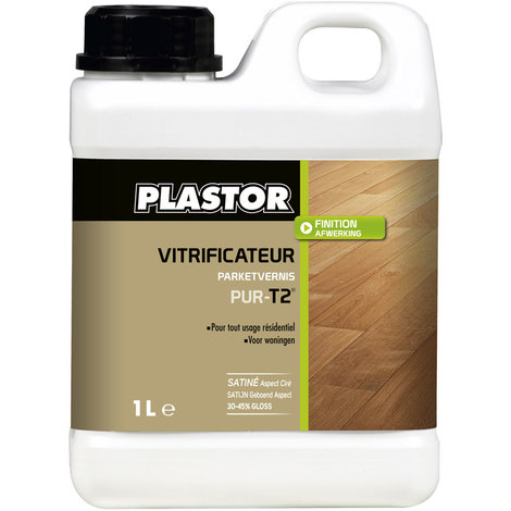 Vitrificateur parquet Pur T2 : Vitrificateur en phase aqueuse incolore pour lieux de passages fréquents et toutes utilisations résidentielles