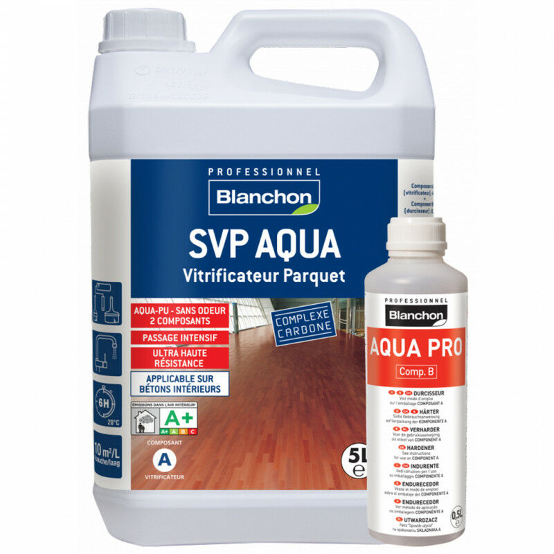 Vitrificateur Parquet svp Aqua 5L Blanchon Aspect Blanchon Incolore Satiné