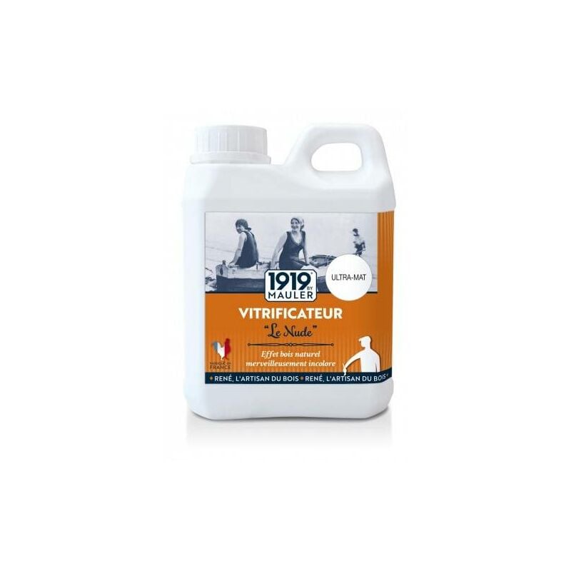 1919 By Mauler - vitrificateur 'le nude ' 2L5 ultra mat incolore - Ultra mat incolore