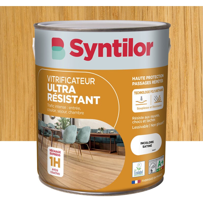 Vitrificateur Parquet Ultra Resistant Syntilor 2,5L Incolore Satiné