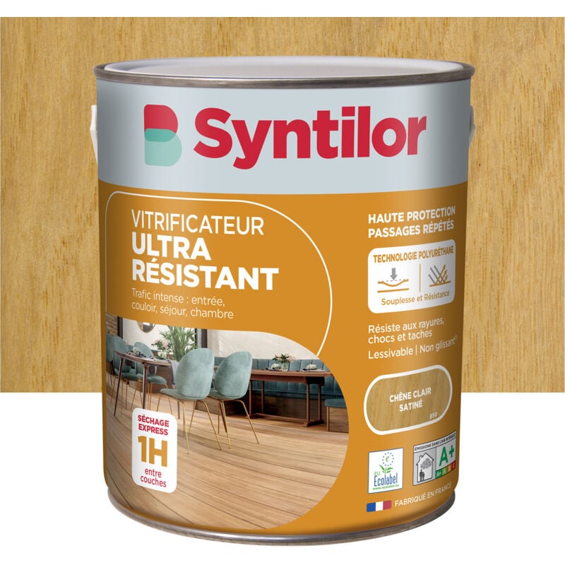 Syntilor - Vitrificateur Parquet Ultra Resistant 2,5L Chêne Clair