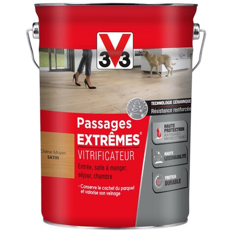 Vitrificateur Passages extrêmes® V33 Chêne moyen Satin 5L