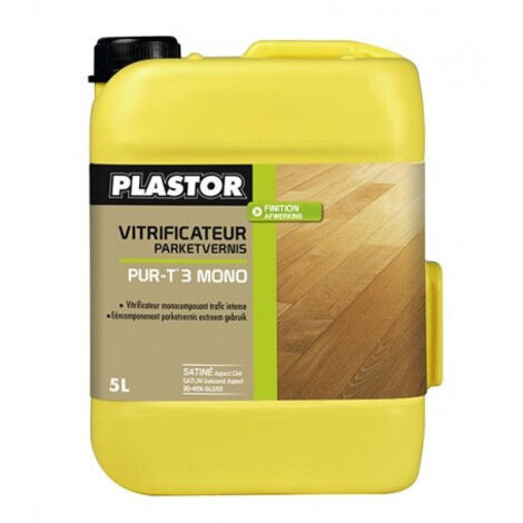 Vitrificateur Pur T3 Mono satin 5 litres - PLASTOR