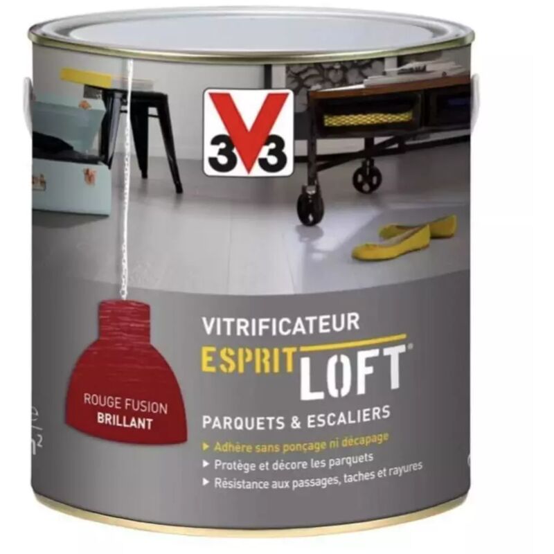 V33 - Vitrificateur Esprit Loft Rouge fusion 2,5 l