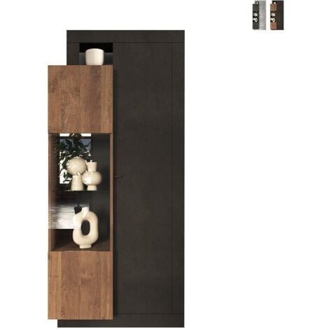 Vitrina de 2 puertas de vidrio sin iluminación Journey - H188 cm