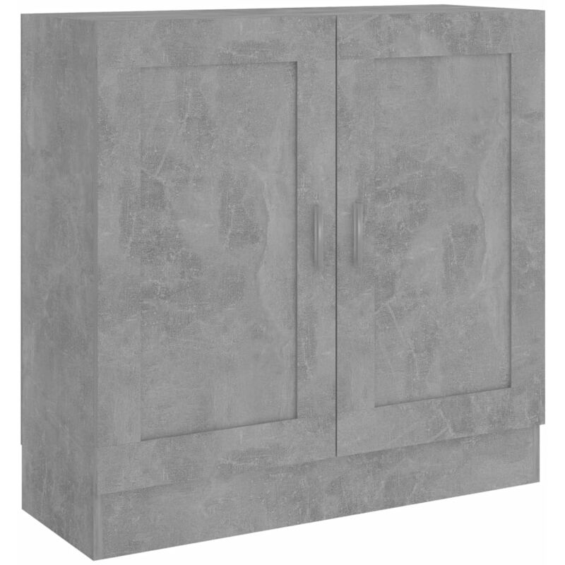 

vidaXL Armario de Libros de Aglomerado Gris Hormigón 82,5x30,5x80 cm - Gris