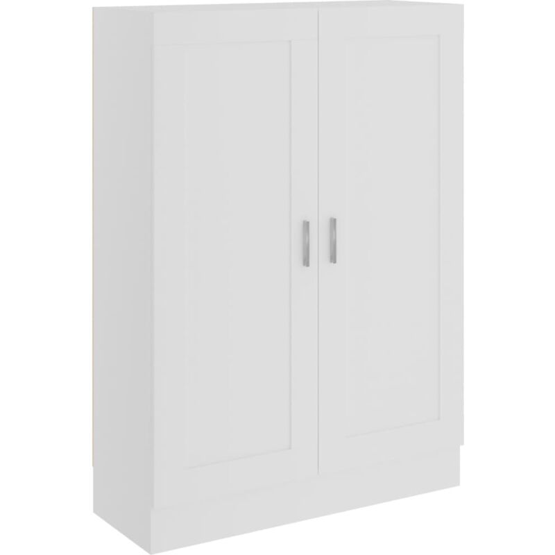 

vidaXL Armario de Libros de Aglomerado Blanco 82,5x30,5x115 cm - Blanco