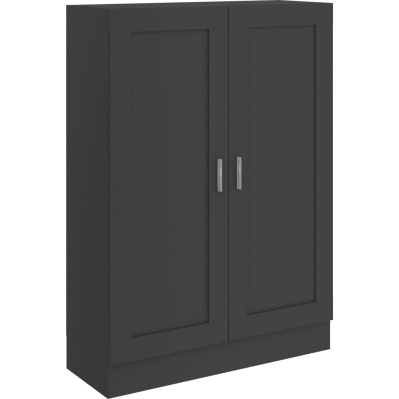 

vidaXL Armario de Libros de Aglomerado Gris 82,5x30,5x115 cm - Gris