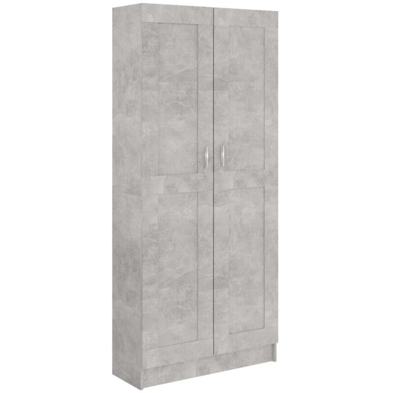 

vidaXL Armario de Libros de Aglomerado Gris Hormigón 82,5x30,5x185,5 cm - Gris