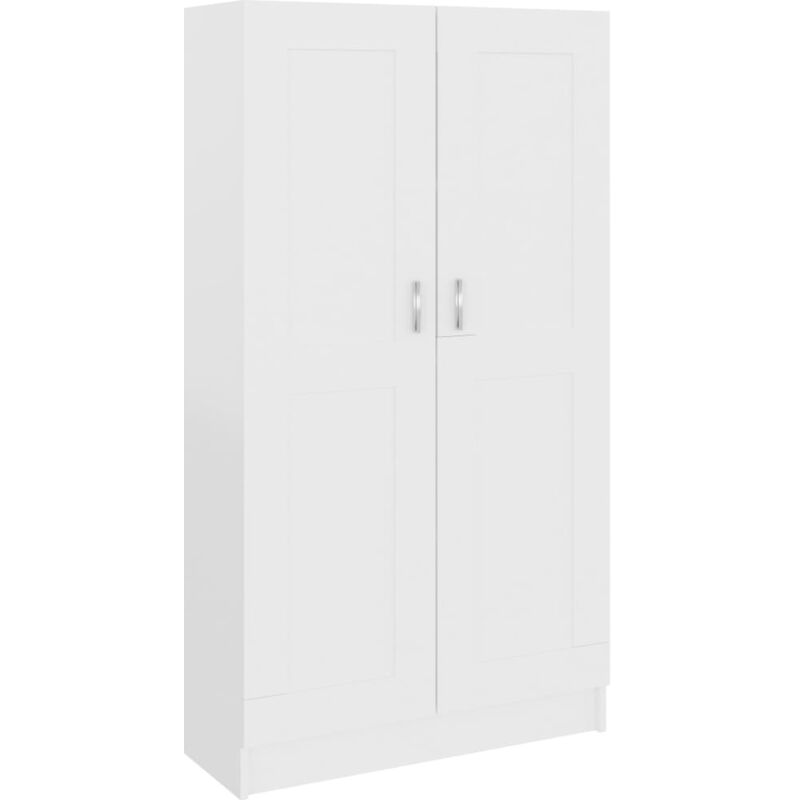 

vidaXL Armario de Libros de Aglomerado Blanco 82,5x30,5x150 cm - Blanco
