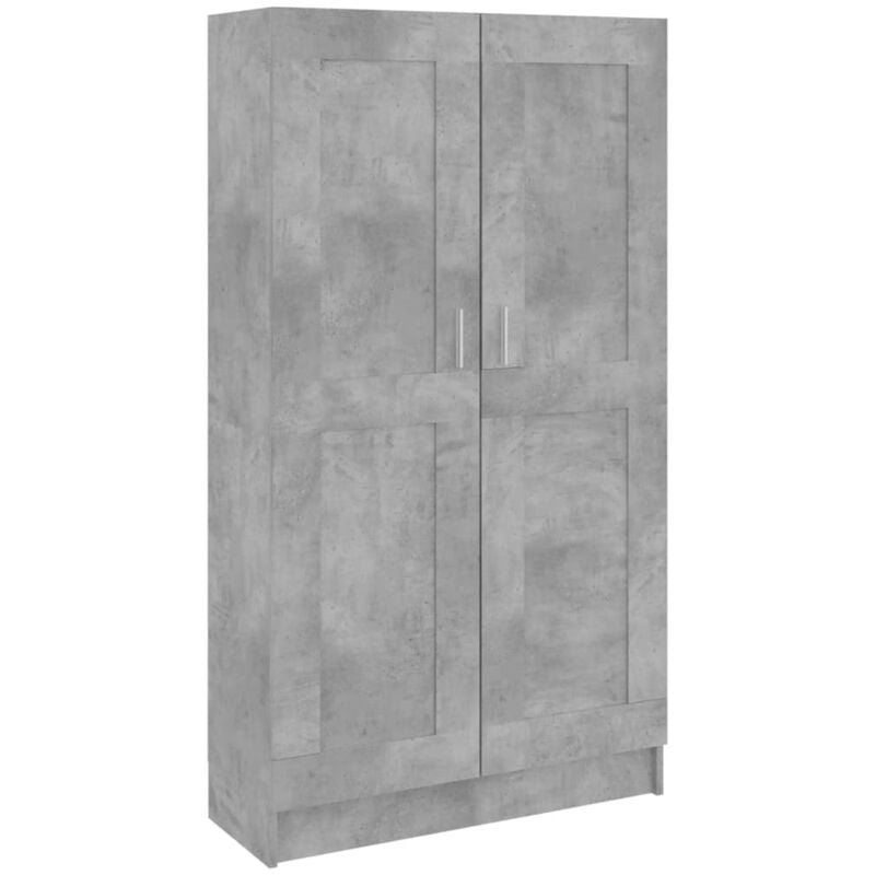 

vidaXL Armario de Libros de Aglomerado Gris Hormigón 82,5x30,5x150 cm - Gris