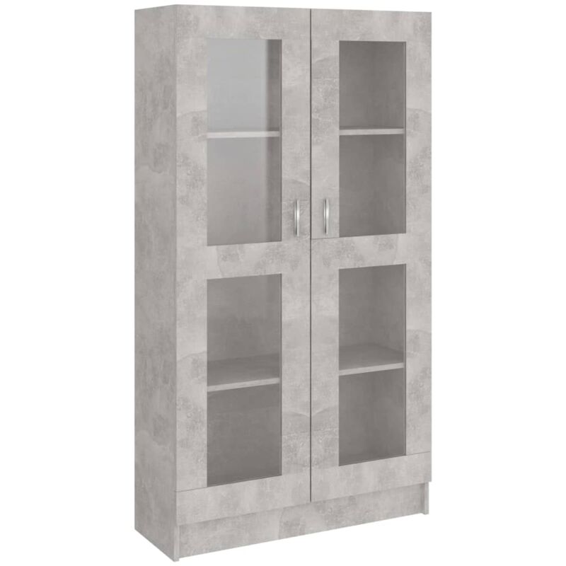 

vidaXL Armario de Libros de Aglomerado Gris Hormigón 82,5x30,5x150 cm - Gris