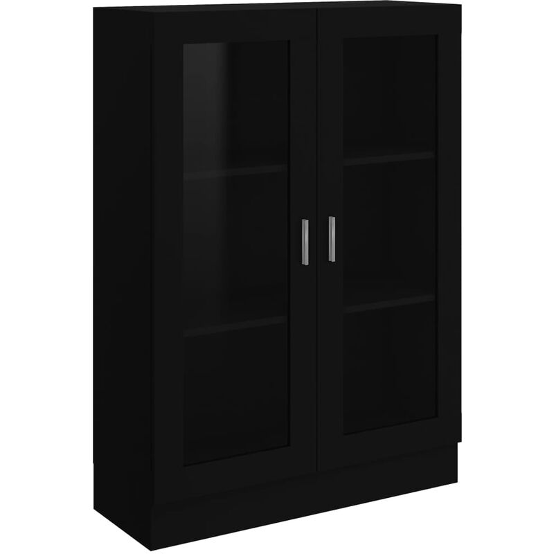 

vidaXL Armario de Libros de Aglomerado Negro 82,5x30,5x115 cm - Negro