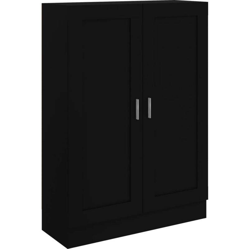 

vidaXL Armario de Libros de Aglomerado Negro 82,5x30,5x115 cm - Negro