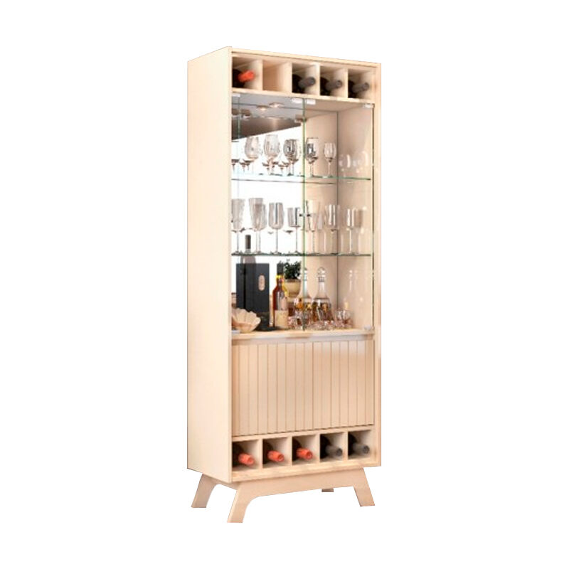 

Vitrina de madera y cristal con espejo Grenoble - Blanco Roto