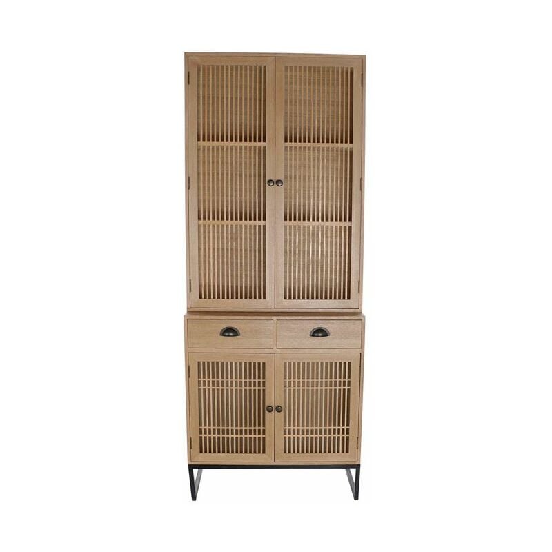 

Vitrina DKD Home Decor Marrón Metal Roble Madera MDF (80 x 42 x 203.5 cm)