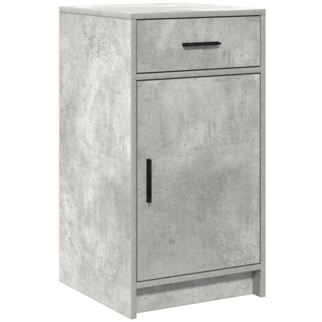 Vitrina Gris hormigón 40 x 40.5 x 75 cm Madera contrachapada vidaXL