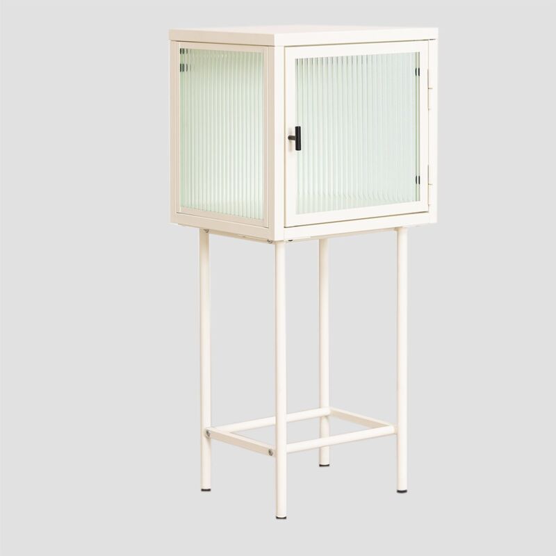 

Vitrina Recibidor en Metal y Vidrio Vertal Blanco - Sklum