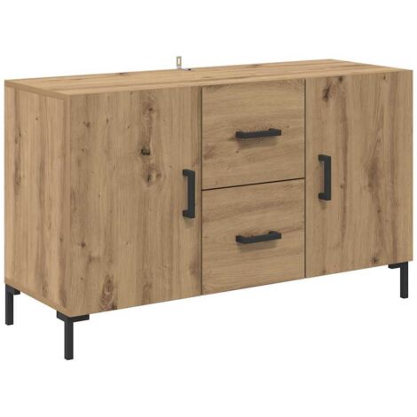 Vitrina Roble artesanal 100 x 36 x 60 cm Madera contrachapada vidaXL