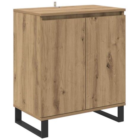 Vitrina Roble artesanal 60 x 35 x 70 cm Madera contrachapada vidaXL