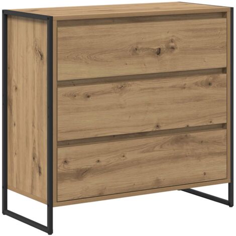 Vitrina Roble Artesanal 79 x 36 x 75.5 cm Madera contrachapada vidaXL