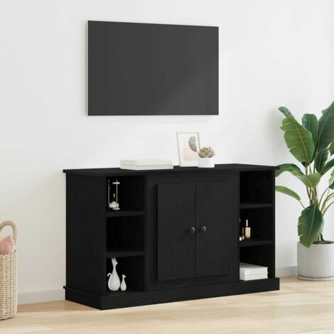 Vitrina Roble Negro 100 x 35,5 x 60 cm Madera contrachapada