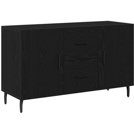 Vitrina Roble negro 100 x 36 x 60 cm Madera contrachapada vidaXL