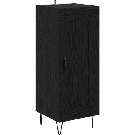 Vitrina Roble Negro 34,5 x 34 x 90 cm vidaXL