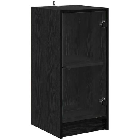 Vitrina Roble negro 35 x 37 x 76 cm Madera contrachapada vidaXL