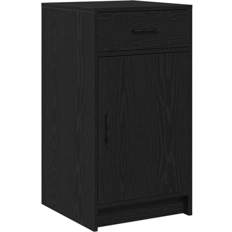Vitrina Roble negro 40 x 40.5 x 75 cm Madera contrachapada vidaXL