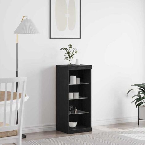 Vitrina Roble negro 41 x 37 x 100 cm Madera contrachapada vidaXL