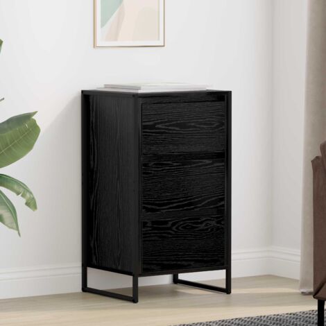 Vitrina Roble Negro 42 x 36 x 75.5 cm Madera contrachapada