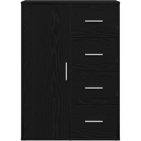 Vitrina Roble negro 60 x 31 x 84 cm Madera contrachapada vidaXL