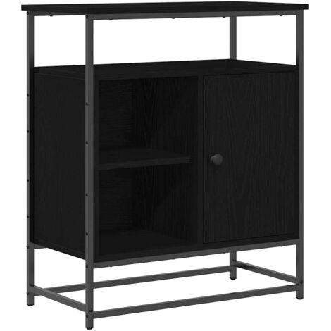 Vitrina Roble negro 69 x 35 x 80 cm Madera contrachapada vidaXL