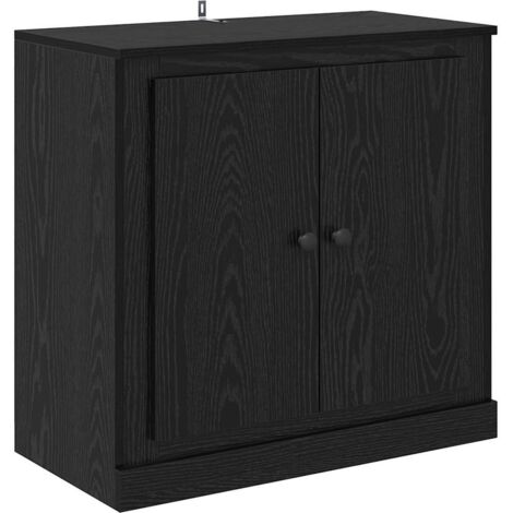 Vitrina Roble Negro 70 x 35,5 x 67,5 cm Madera contrachapada vidaXL