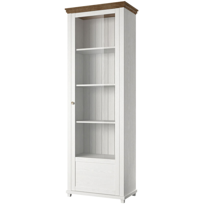 Petits-meubles - Vitrine 1 porte ouverture droite Martin Bois Blanc