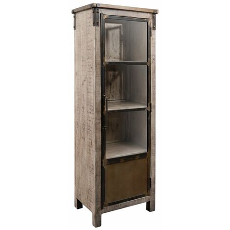 Vitrine 60x40 Manguier laqué Brun HEAVY INDUSTRY 242
