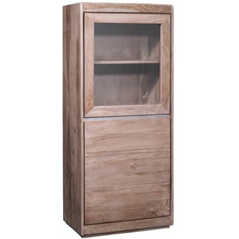 Vitrine 63x40 Palissandre laqué Smoked oak SYDNEY 205