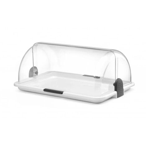Vitrine à couvercle coulissant Roll top 465x310x(H)190 mm - Hendi