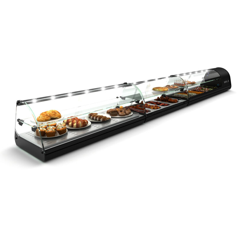Vitrine Chaude Sahara Deux Etagères - 840 à 1190 mm - SAYL Vitrine Chaude Sahara Deux Etagères - 840 à 1190 mm - SAYL