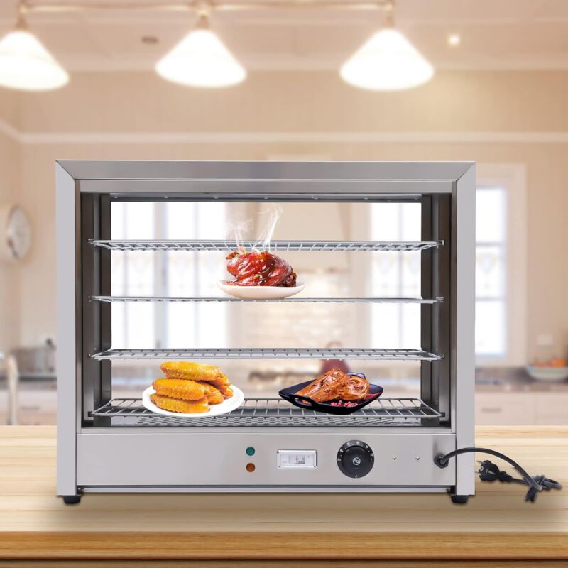 Vitrines chauffées, 4 niveaux Comptoirs chauffés Comptoirs chauffés 800 w 30-85 °c