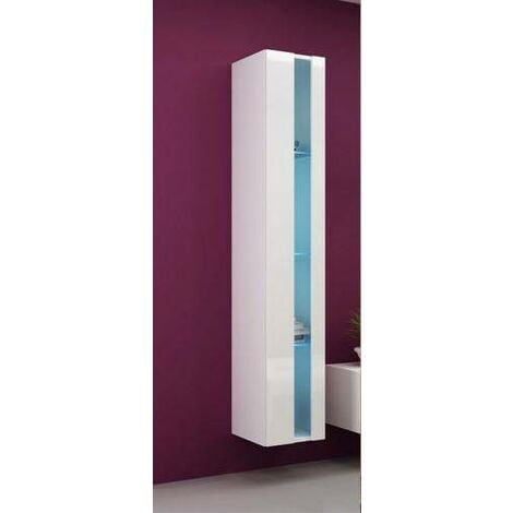 AZURA HOME DESIGN Vitrine Colonne OSLO, CHELSEA 40 cm plusieurs couleurs - Couleur: Blanc