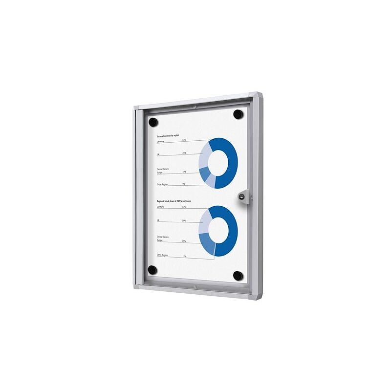 Sans Marque - Vitrine d'affichage intérieur fond acier laqué - 1 feuille - Maxiburo