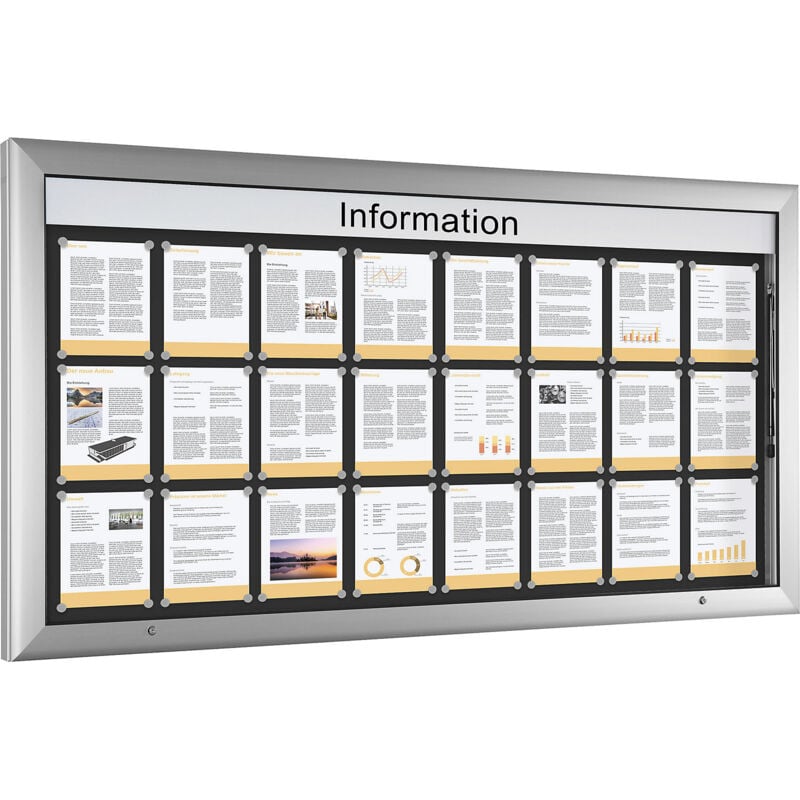 Certeo - frankel kaiserkraft, Vitrine d'affichage pour l'intérieur et